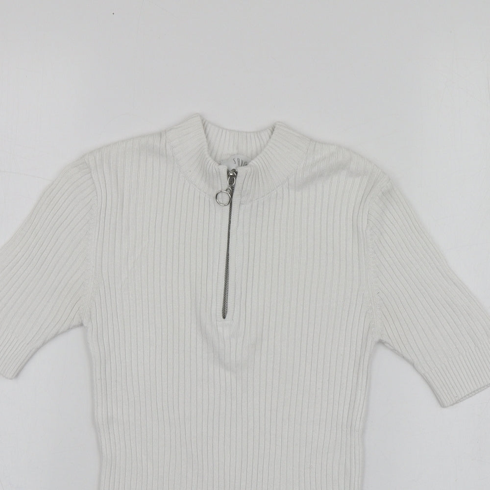 Womens UK Size 6 Savida White Pullover Jumper