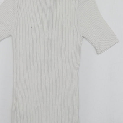 Womens UK Size 6 Savida White Pullover Jumper