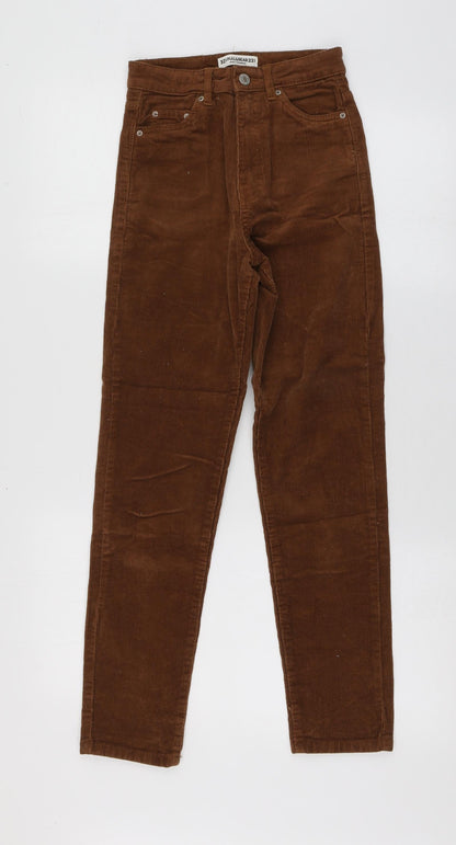 Womens UK Size 32 Pull&Bear Regular Fit Jegging Brown Trousers