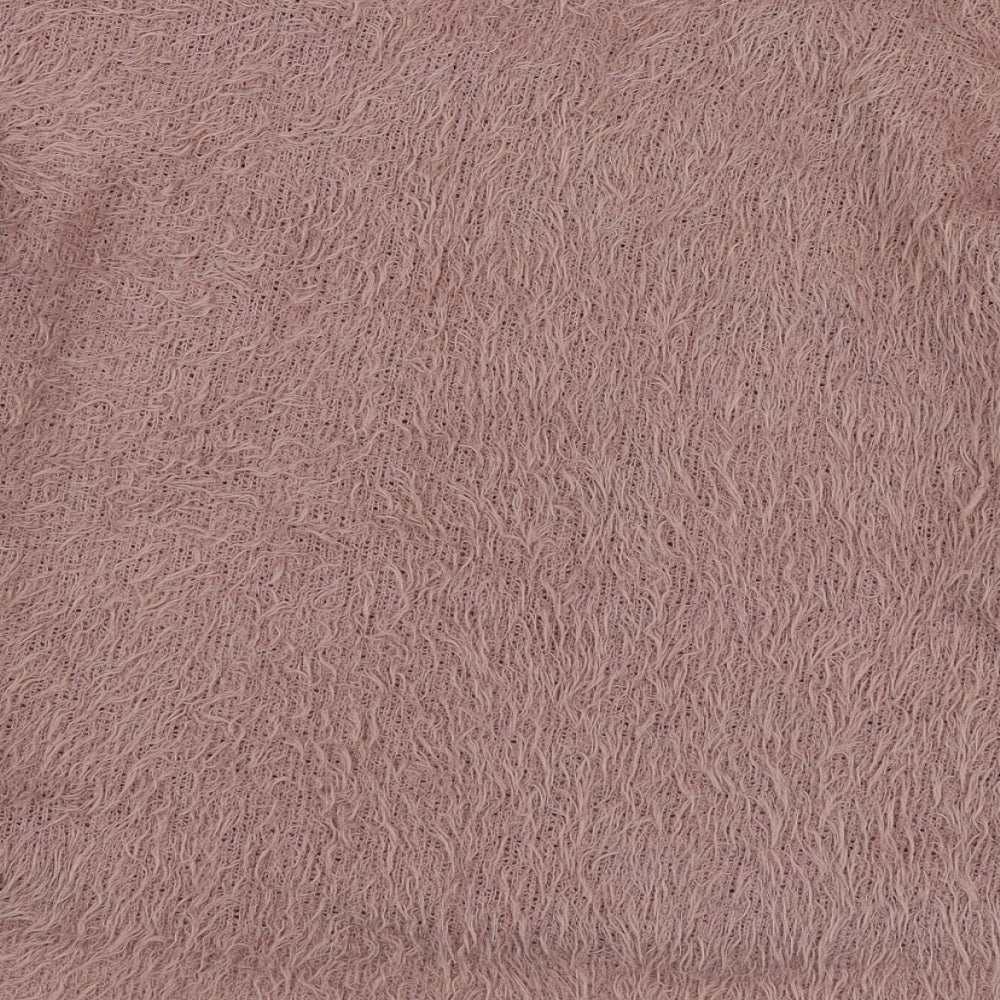 Primark Womens Pink Round Neck  Polyester Pullover Jumper Size XS