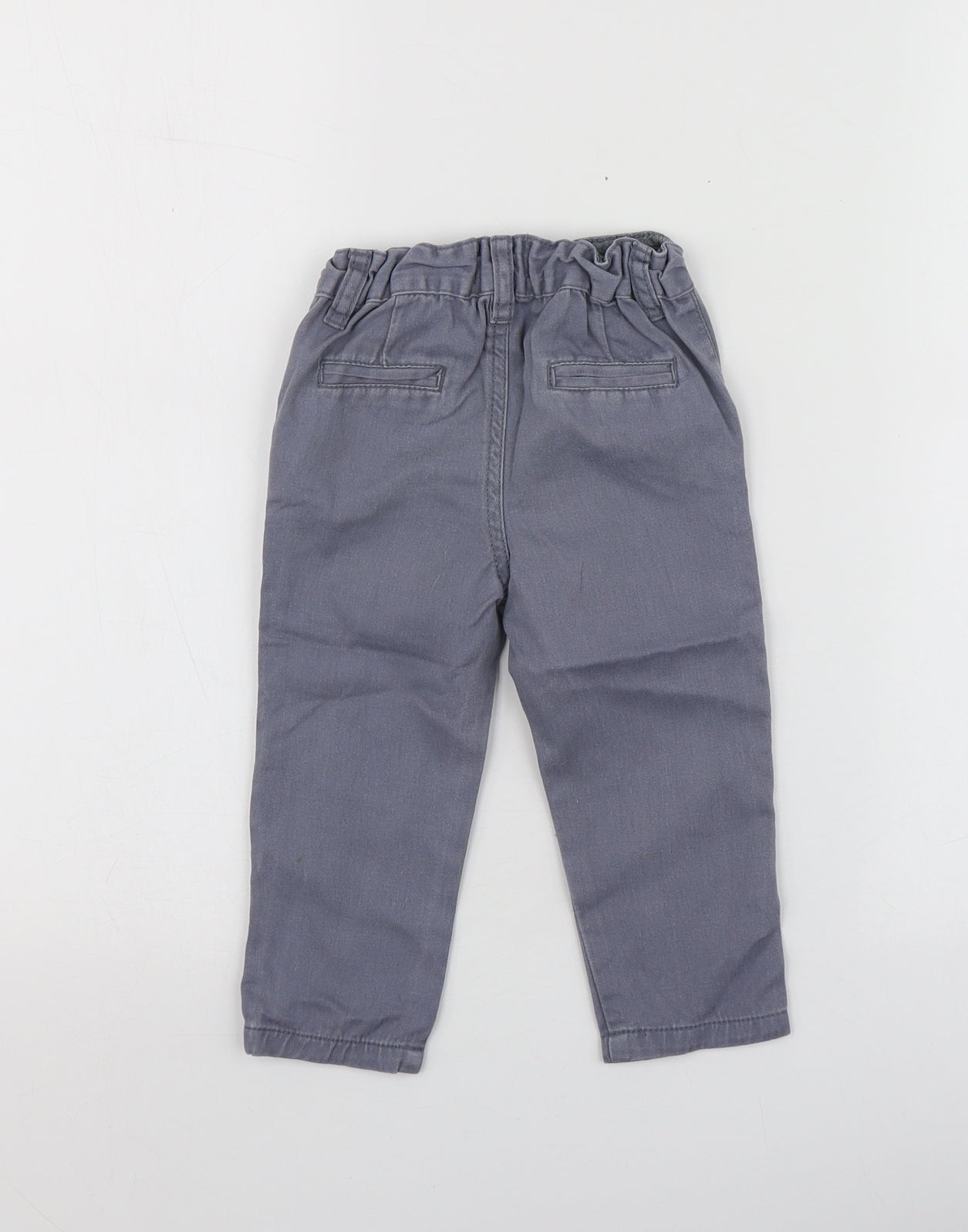 Denim.Co Boys Grey  Cotton Jogger Trousers Size 18-24 Months