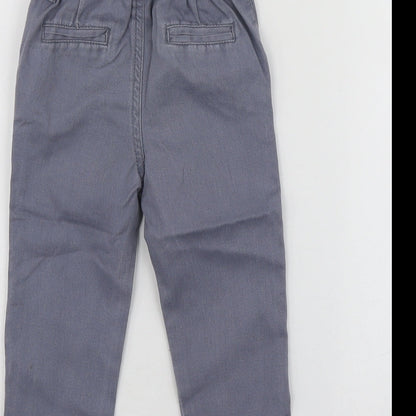 Denim.Co Boys Grey  Cotton Jogger Trousers Size 18-24 Months