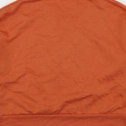 Primark Womens Orange  Polyester Pullover Hoodie Size S