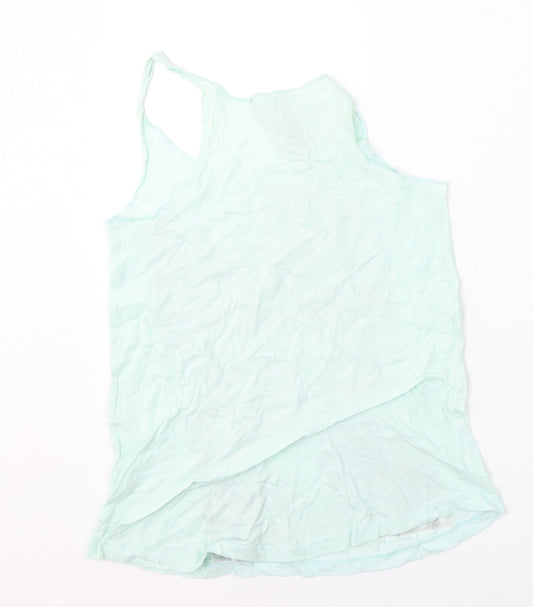Womens UK Size 8 Atmosphere Blue Basic Tank