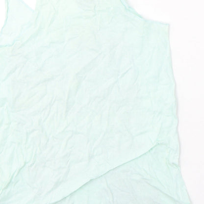 Womens UK Size 8 Atmosphere Blue Basic Tank