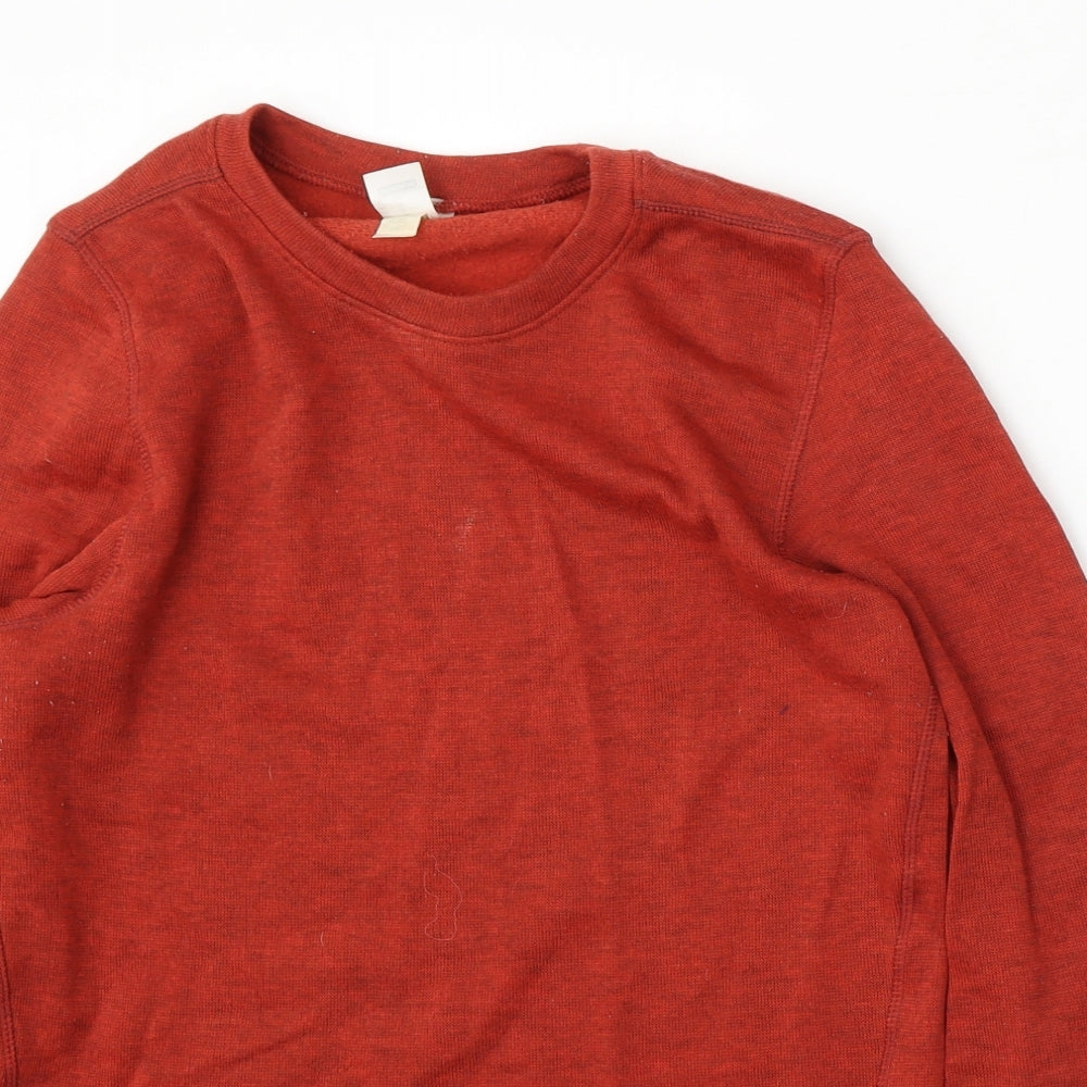 Decathlon Mens Red Round Neck  Polyester Pullover Jumper Size M