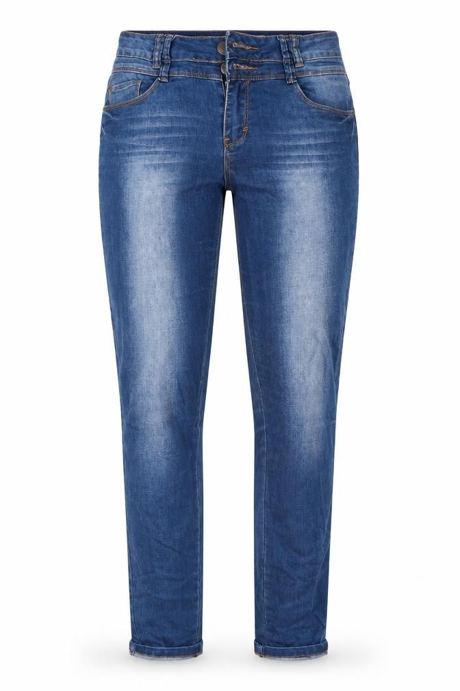 Dunnes Womens Blue  Cotton Skinny Jeans Size 8 L30 in Regular Button