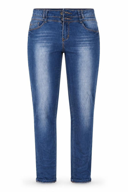 Dunnes Womens Blue  Cotton Skinny Jeans Size 8 L30 in Regular Button