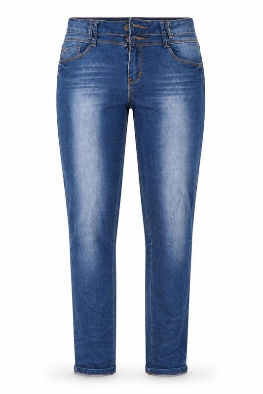 Dunnes Womens Blue  Cotton Skinny Jeans Size 8 L30 in Regular Button