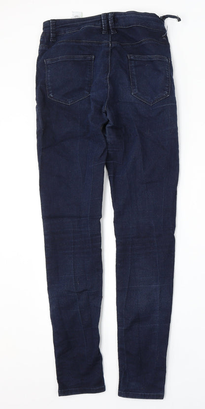 Womens UK Size 8 Marks and Spencer Regular Fit Skinny Blue Jeans