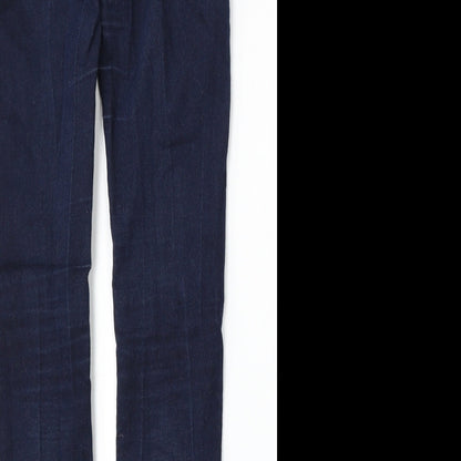 Womens UK Size 8 Marks and Spencer Regular Fit Skinny Blue Jeans