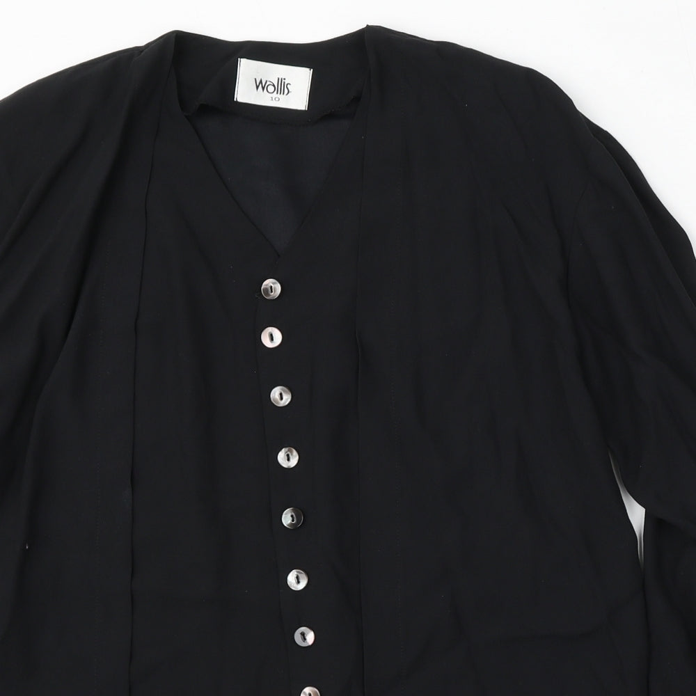 Womens UK Size 10 Wallis Black Jacket