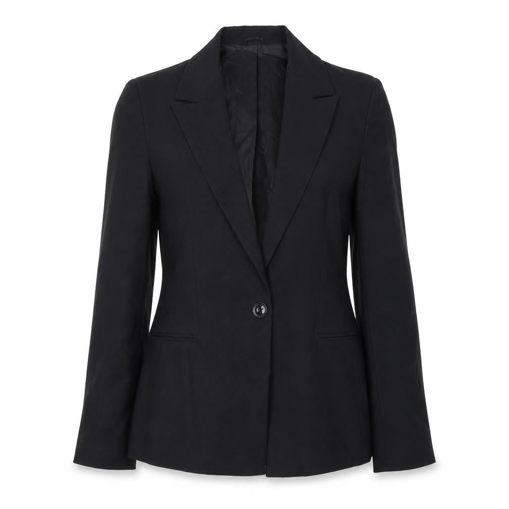 Womens UK Size 8 Warehouse Regular Black Suit