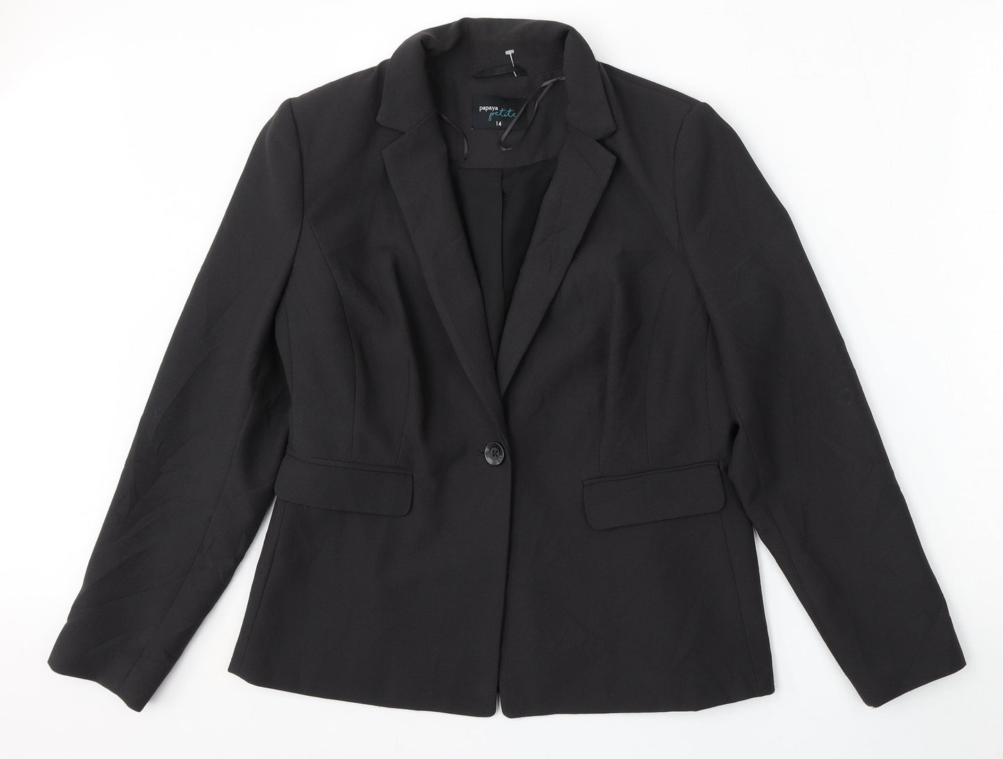 Matalan Womens Grey  Polyester Jacket Suit Size 14