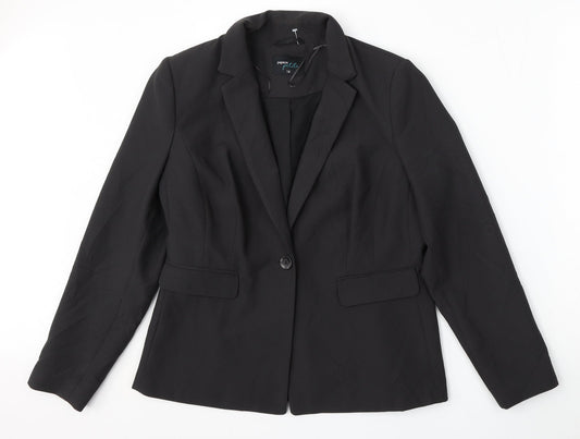 Matalan Womens Grey  Polyester Jacket Suit Size 14