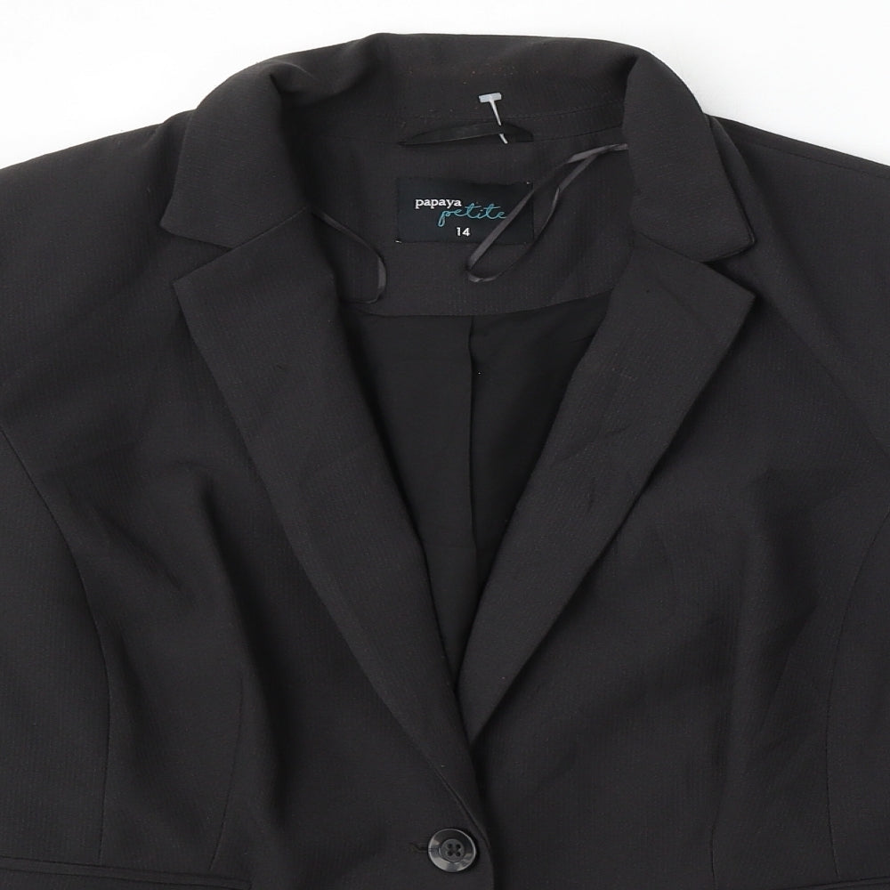 Matalan Womens Grey  Polyester Jacket Suit Size 14