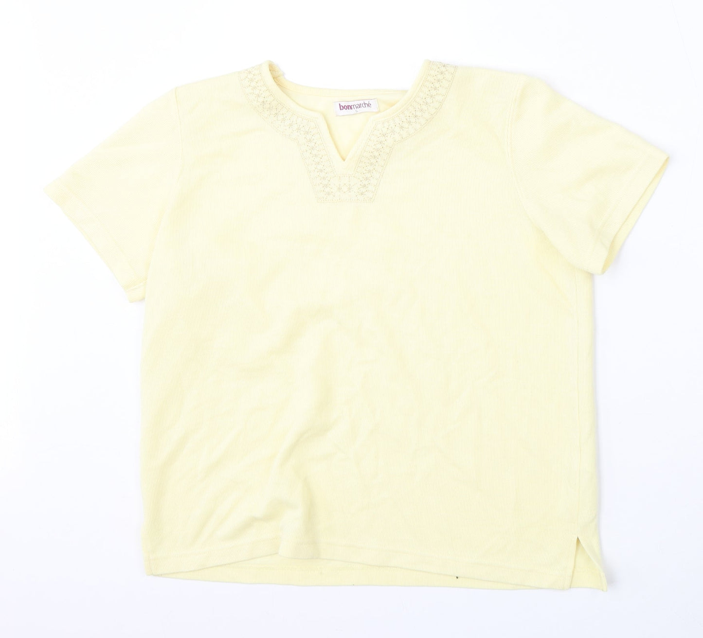 Womens UK Size S Bonmarché Yellow Pullover Jumper