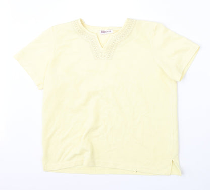Womens UK Size S Bonmarché Yellow Pullover Jumper