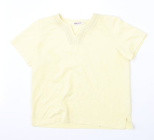 Womens UK Size S Bonmarché Yellow Pullover Jumper