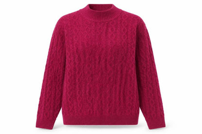 Womens UK Size M Isle Essentials Purple Pullover Jumper