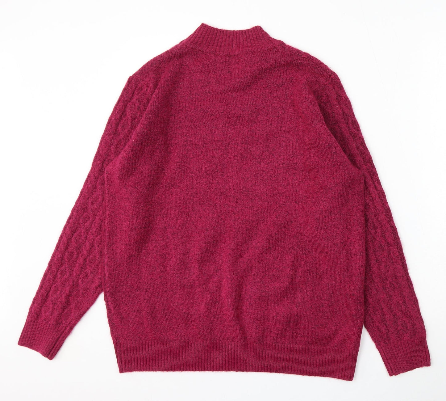 Womens UK Size M Isle Essentials Purple Pullover Jumper