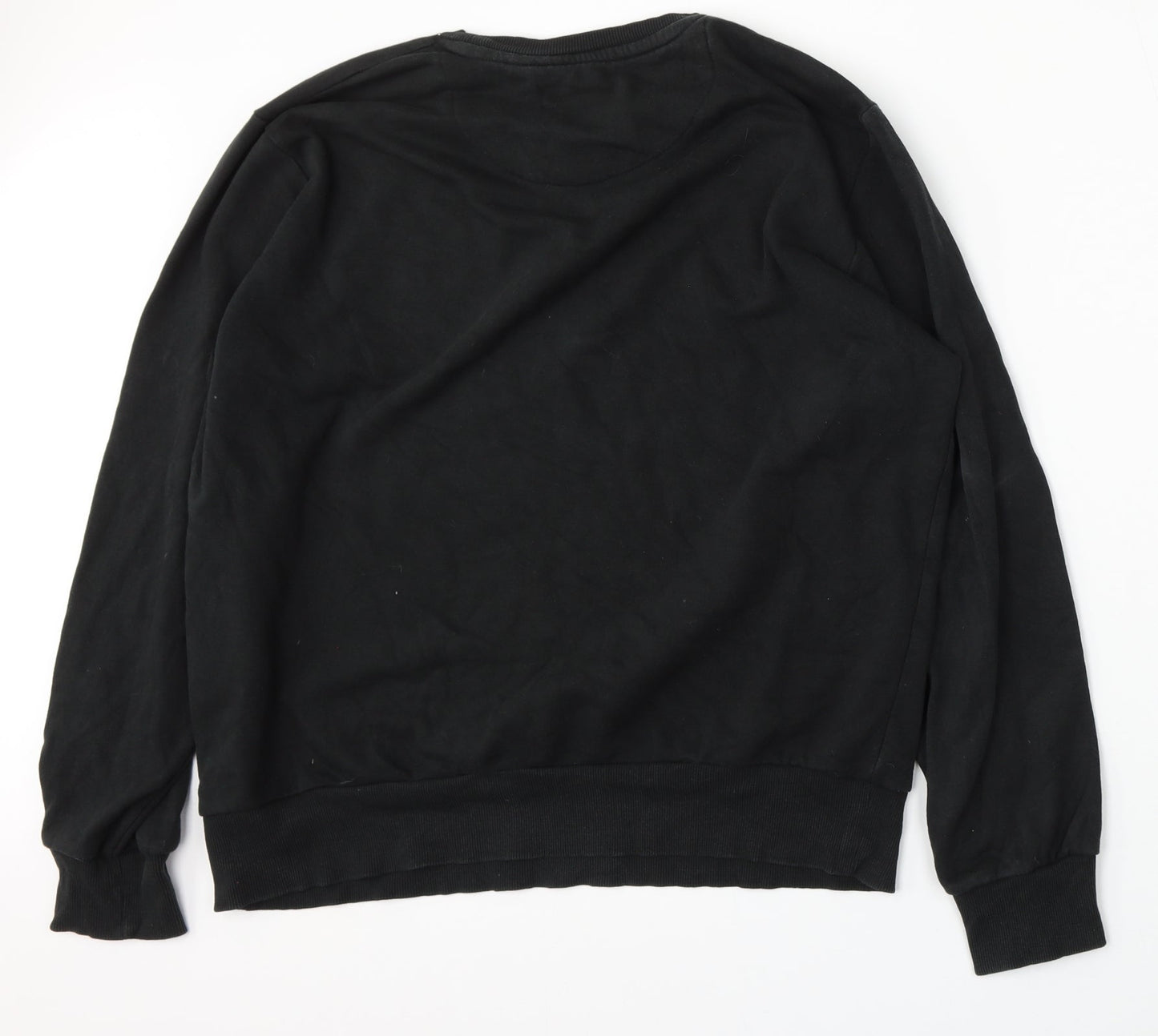 Mens UK Size XL Brave Soul Black Pullover Sweatshirt