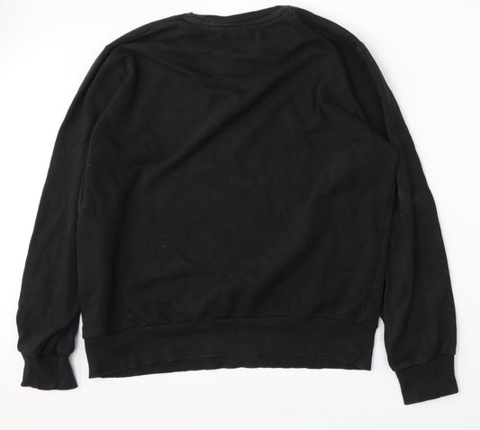 Mens UK Size XL Brave Soul Black Pullover Sweatshirt