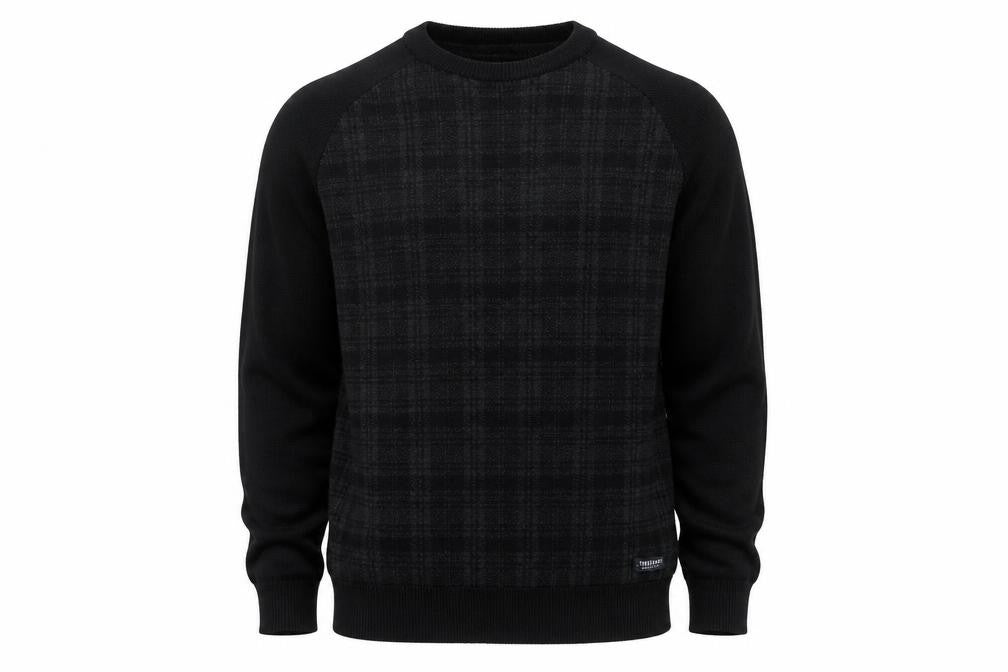 Mens UK Size M Threadbare Black Pullover Jumper