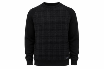 Mens UK Size M Threadbare Black Pullover Jumper