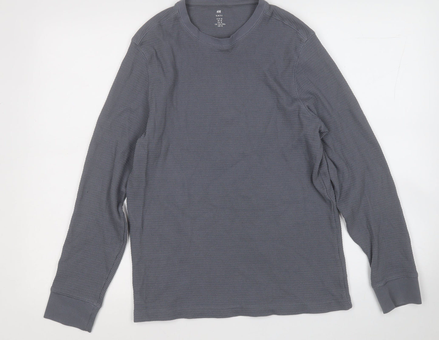 Mens UK Size M H&M Grey Pullover Sweatshirt