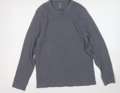 Mens UK Size M H&M Grey Pullover Sweatshirt