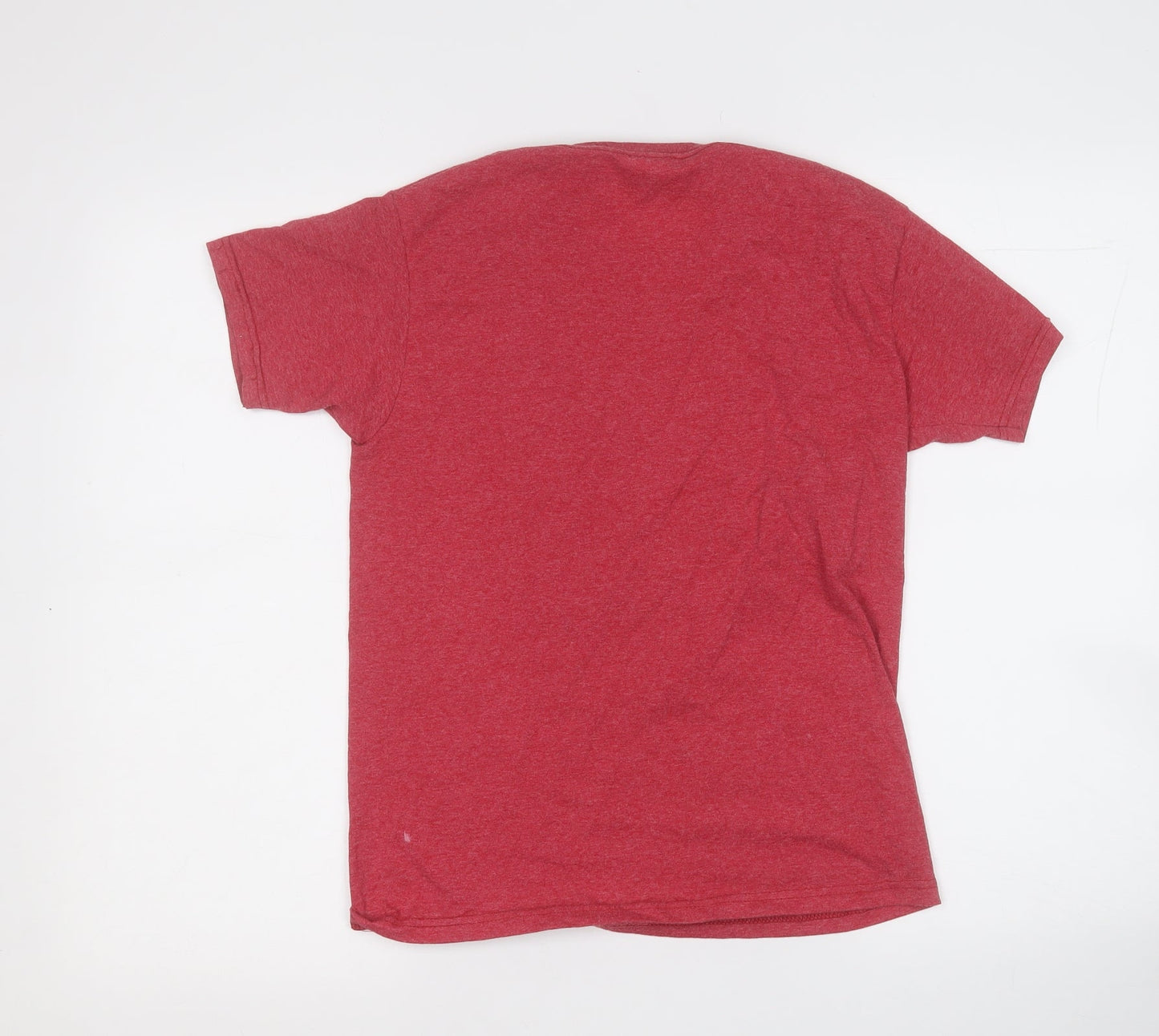 Fruit of the Loom Boys Red  Cotton Basic T-Shirt Size 9-10 Years Round Neck
