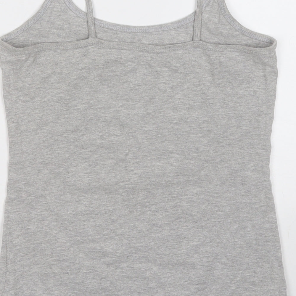 Womens UK Size 6 love to lounge Grey Basic Tank