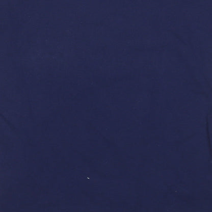 Fruit of the Loom Boys Blue  Cotton Basic T-Shirt Size 9-10 Years Round Neck  - I paused my game to be here