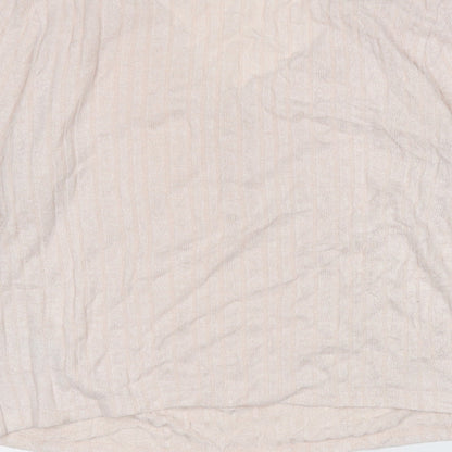 Primark Womens Pink V-Neck  Viscose Pullover Jumper Size 12