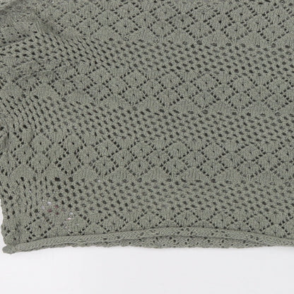 Primark Womens Green Round Neck  Polyester Pullover Jumper Size 6