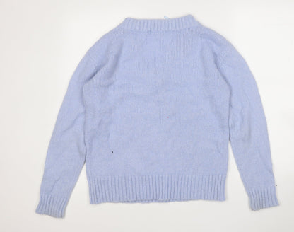Womens UK Size 8 NEXT Blue Pullover Jumper