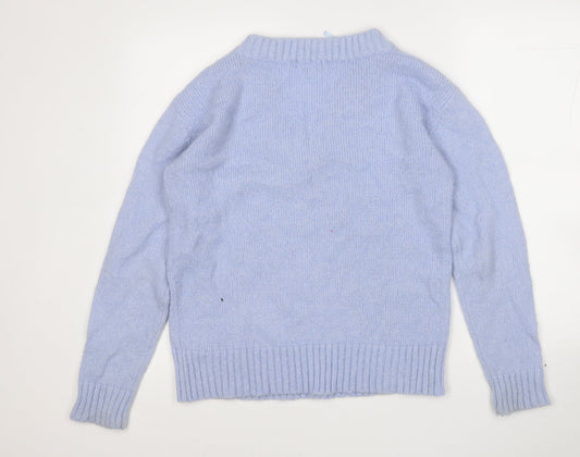 Womens UK Size 8 NEXT Blue Pullover Jumper