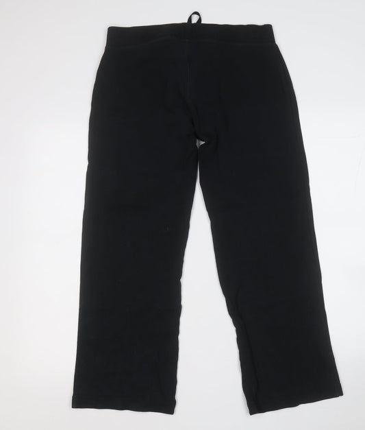 Cherokee Womens Black  Cotton Jogger Trousers Size 10 L27 in Regular