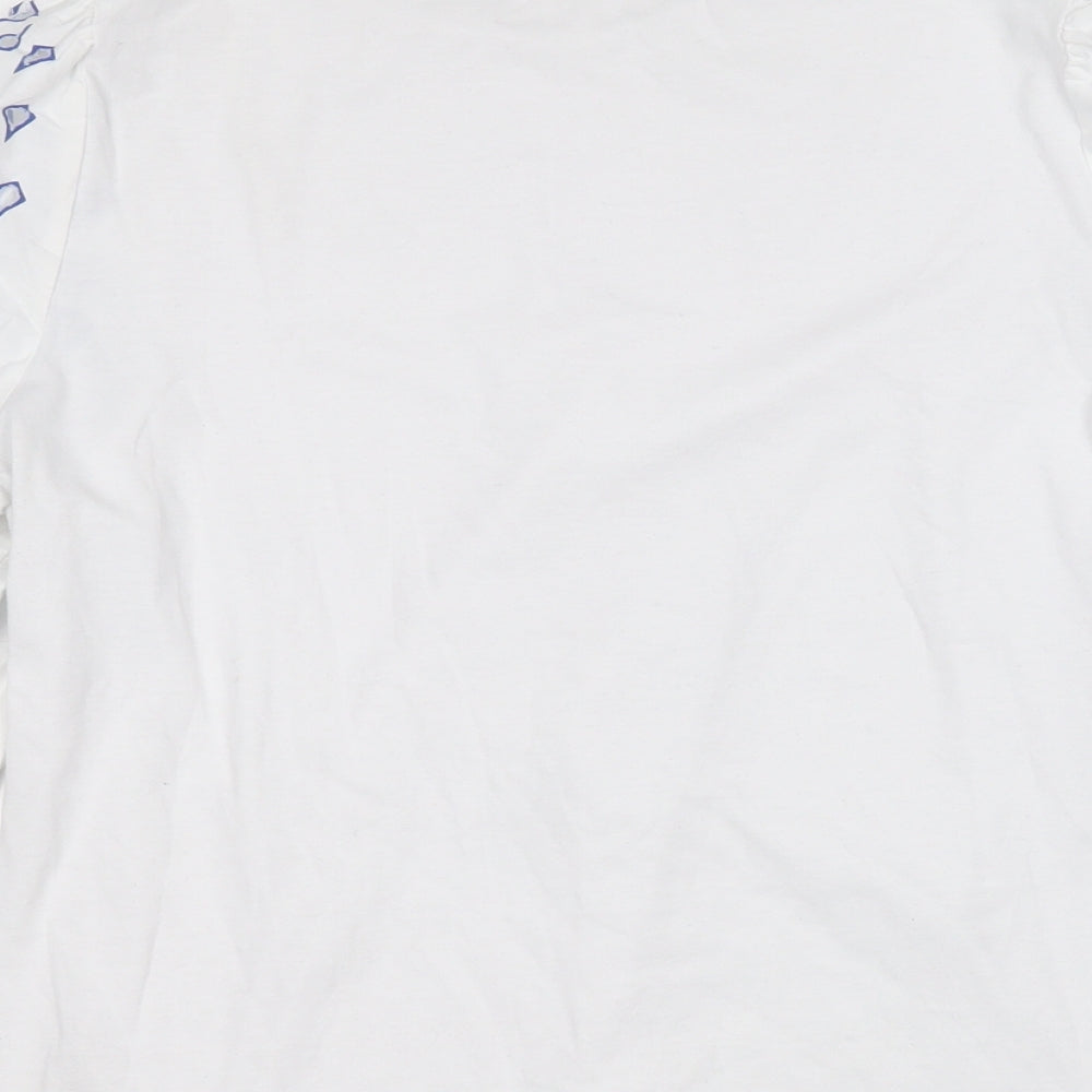 Womens UK Size M Gallery White Basic Polo