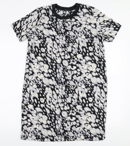 F&F Womens Multicoloured Animal Print Polyester A-Line  Size 10  Round Neck Pullover