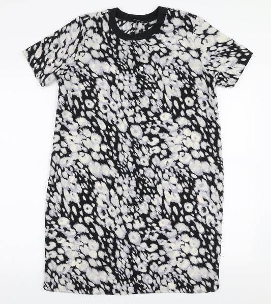 F&F Womens Multicoloured Animal Print Polyester A-Line  Size 10  Round Neck Pullover