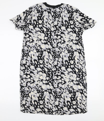 F&F Womens Multicoloured Animal Print Polyester A-Line  Size 10  Round Neck Pullover