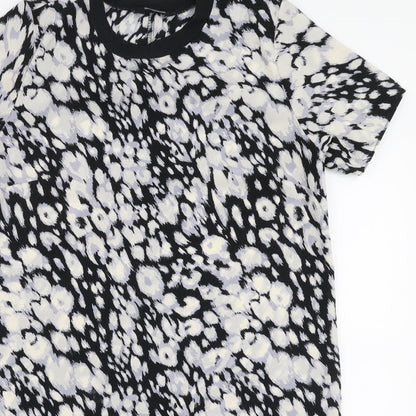 F&F Womens Multicoloured Animal Print Polyester A-Line  Size 10  Round Neck Pullover