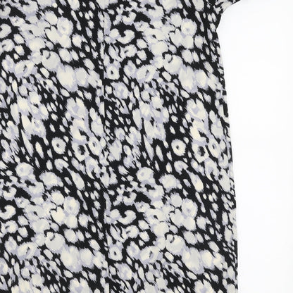 F&F Womens Multicoloured Animal Print Polyester A-Line  Size 10  Round Neck Pullover