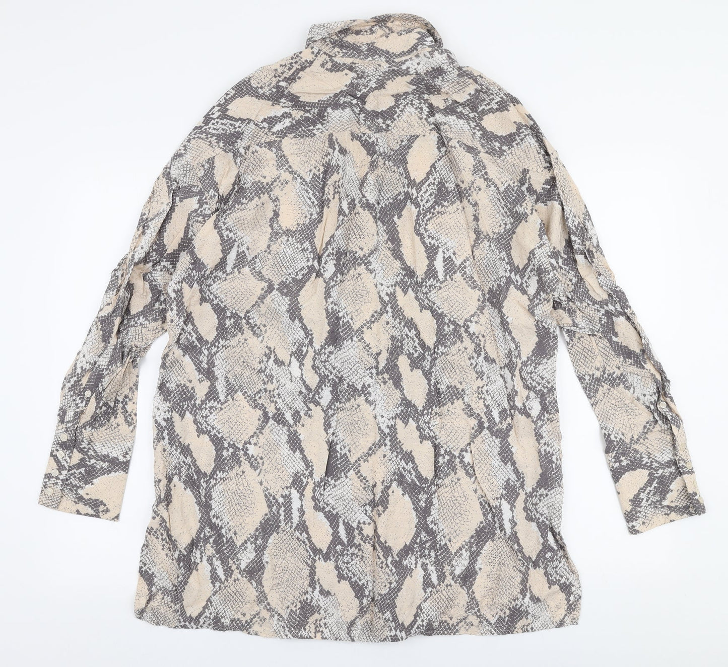 Womens UK Size S H&M Beige Basic Blouse