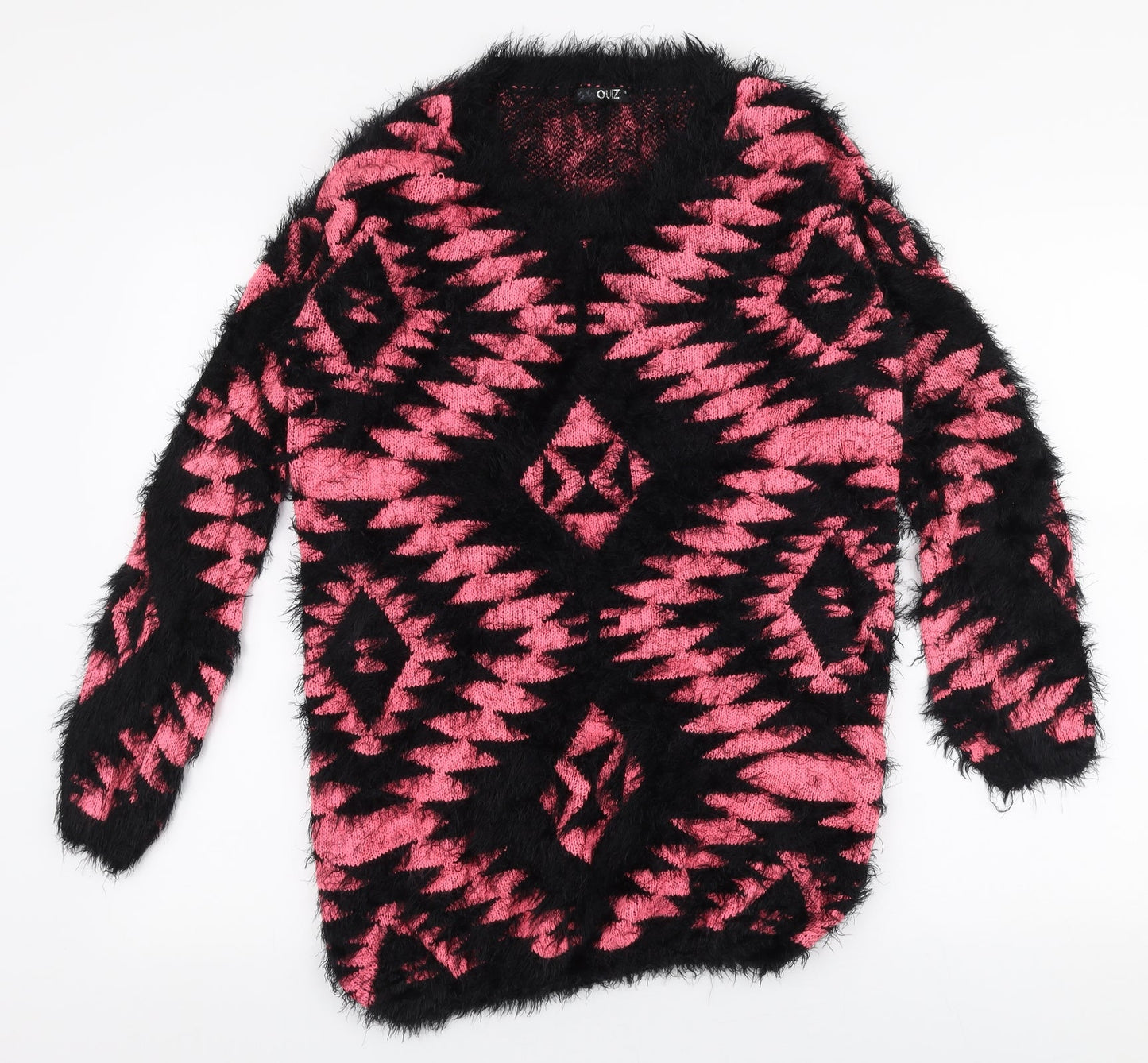 Womens UK Size S Quiz Multicoloured Pullover Jumper