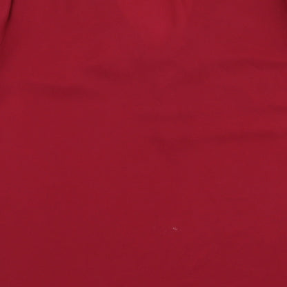Atmosphere Womens Red  Polyester Basic Blouse Size 10 V-Neck