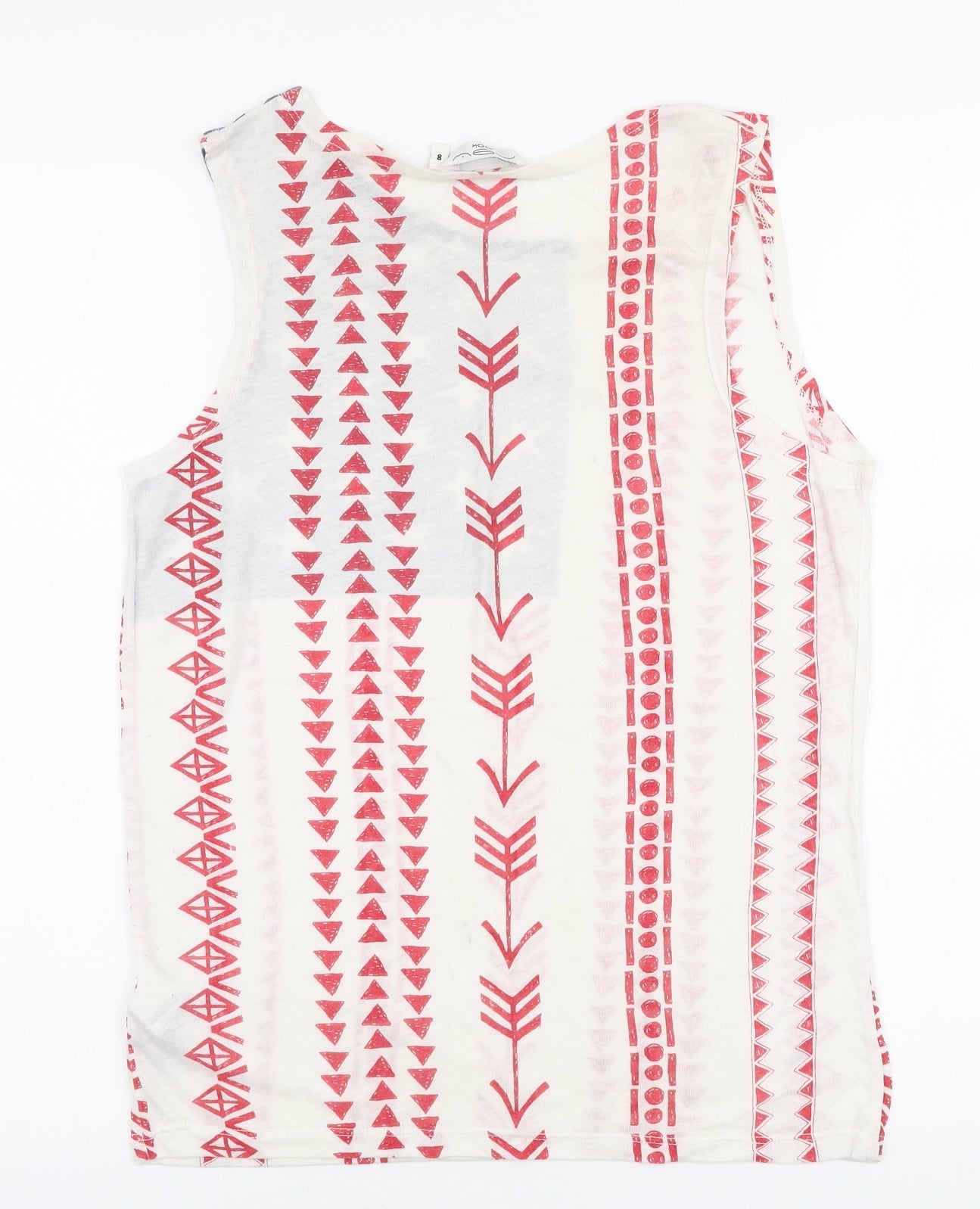 Womens UK Size 8 New Look Multicoloured Jersey Tank