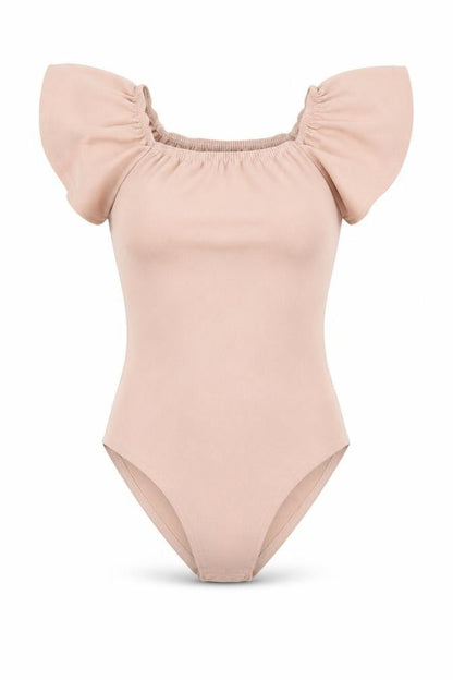 Exhibit Womens Pink  Polyester Bodysuit One-Piece Size 8  Snap